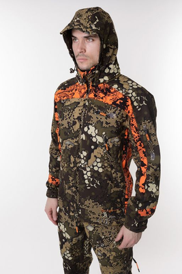 фото Осенний костюм для охоты и рыбалки TRITON ХАМЕЛЕОН PRO -5° (Софтшелл, бежевый/оранжевый)