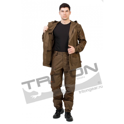 фото Летний костюм для охоты и рыбалки TRITON Охотник (Хлопок 180 гр., коричневый)