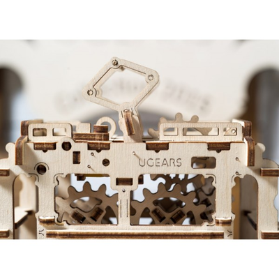 фото 3D деревянный конструктор UGEARS 3D Трамвай с рельсами
