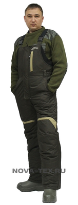 фото Зимний костюм для рыбалки «Cоболь» -45 (Таслан, темный хаки) GRAYLING