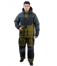 фото Зимний костюм для рыбалки и охоты TRITON Азимут -40 (Таслан, зеленый) Поплавок