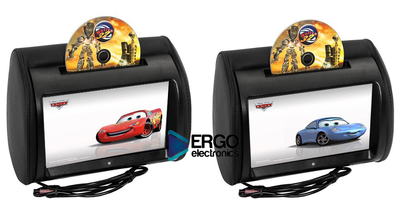 фото Комплект подголовников с DVD, сенсорным LCD 9&quot; ERGO ER901HD