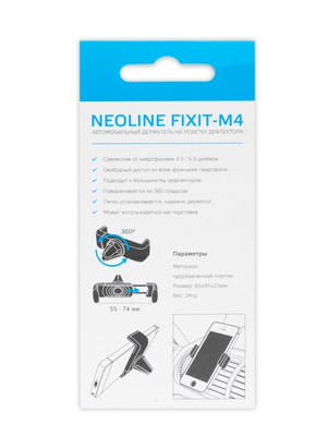 фото Держатель для телефонов на решетку климата Neoline Fixit M4