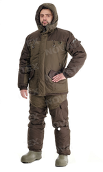 фото Зимний костюм для рыбалки «Скат Зима NEW» -45 (Таслан, Хаки) (Комбинезон) GRAYLING