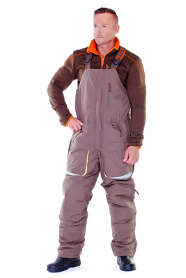 фото Зимний костюм для рыбалки и охоты TRITON Рыбак -45 (Таслан, бежевый, серый)