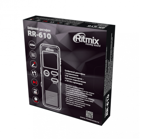 фото Цифровой диктофон Ritmix RR-610 4Gb