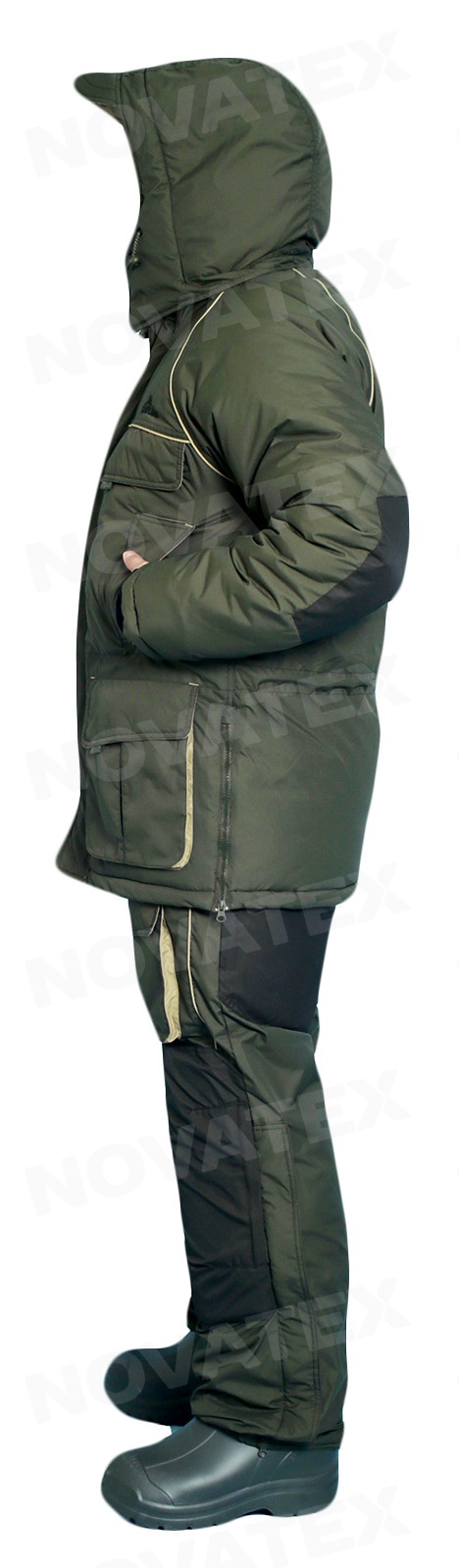 фото Зимний костюм для охоты и рыбалки «Камчатка» -45 (Таслан, Синий-оранж) GRAYLING