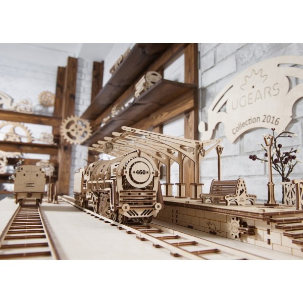 фото 3D деревянный конструктор UGEARS Перрон