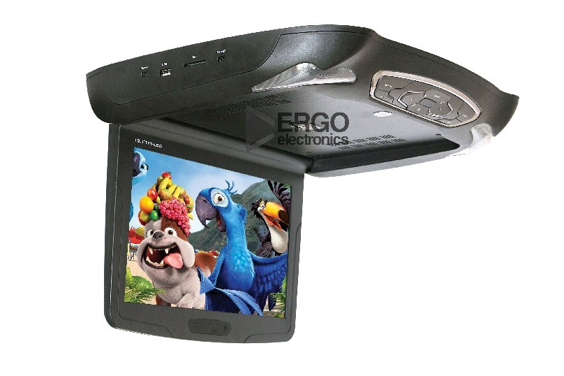 фото Потолочный монитор с DVD плеером 11,1&quot; ERGO ER11D  Серый