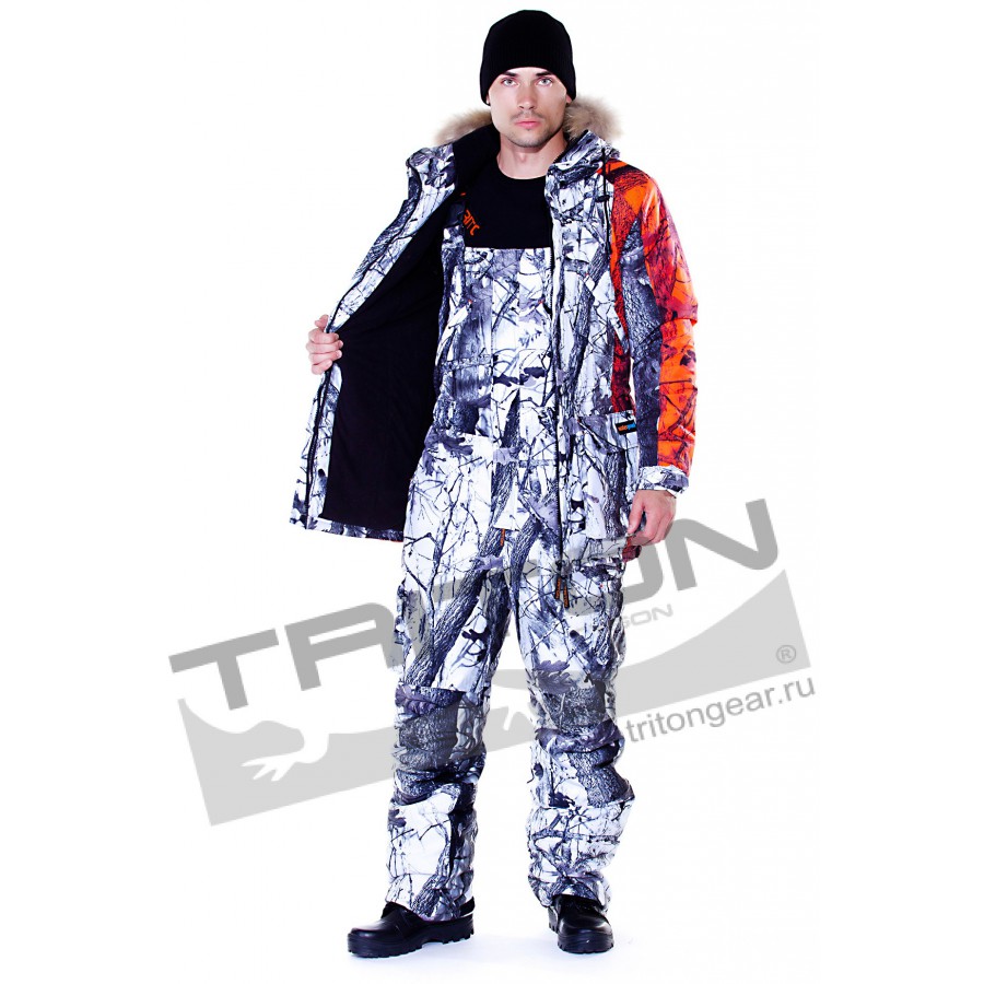 фото Зимний костюм для рыбалки и охоты TRITON Хантер Z -35 (Алова, сигнальный)