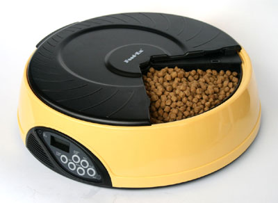 фото Автокормушка для собак и кошек Feed-Ex PF2Y Желтая